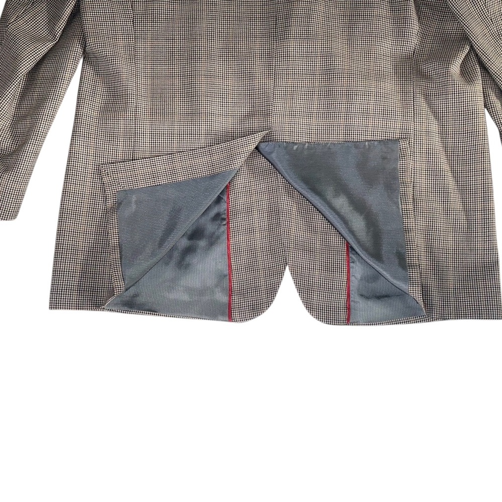 Pendleton Men’s 100% Wool Houndstooth Beige Blazer Sport Coat 48L - Picture 5 of 10